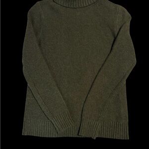 J. Crew Forest Green Turtleneck Knit Sweater
